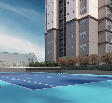 Ilustração Quadra de Tênis