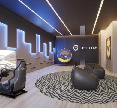 Ilustração Salão de Jogos Teen