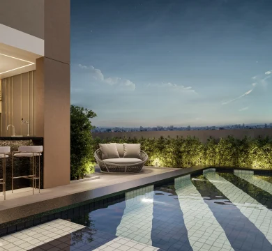 Ilustração Private Pool House - Externa