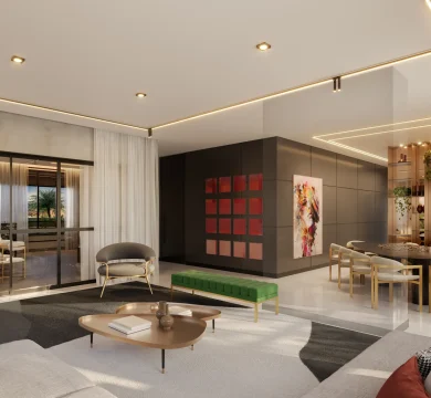 Ilustração Salão de festas